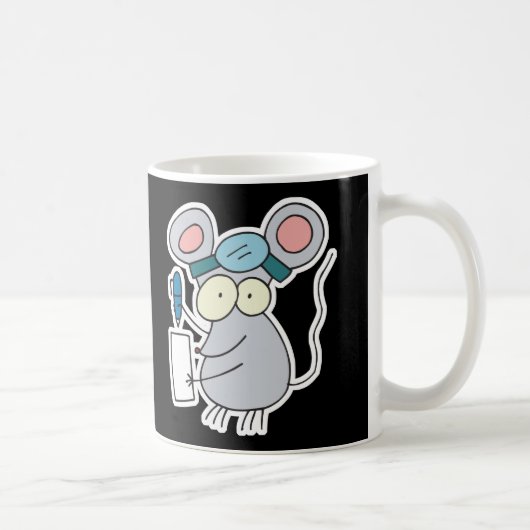 lustiger Arztmaus Kaffeetasse (Rechts)