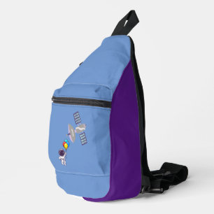 lustiger Astronaut Crossbody Bag