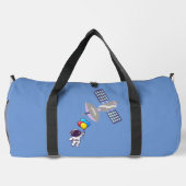 lustiger Astronaut Duffle Bag (Rückseite)