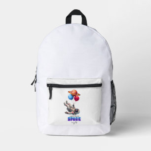 Lustiger Astronaut Planet Ballons - Ich Brauche Me Bedruckter Rucksack