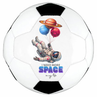 Lustiger Astronaut Planet Ballons - Ich brauche me Fußball