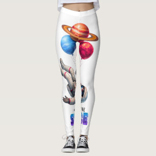 Lustiger Astronaut Planet Ballons - Ich Brauche Me Leggings