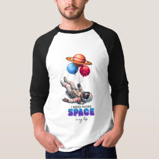 Lustiger Astronaut Planet Ballons - Ich Brauche Me T-Shirt