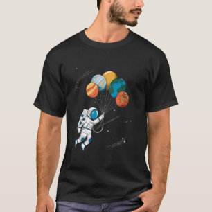 Lustiger Astronaut Planeten Astronomie Weltraum Vi T-Shirt