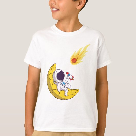 lustiger Astronaut T-Shirt (Vorderseite)