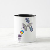 lustiger Astronaut Tasse (Zentrum)