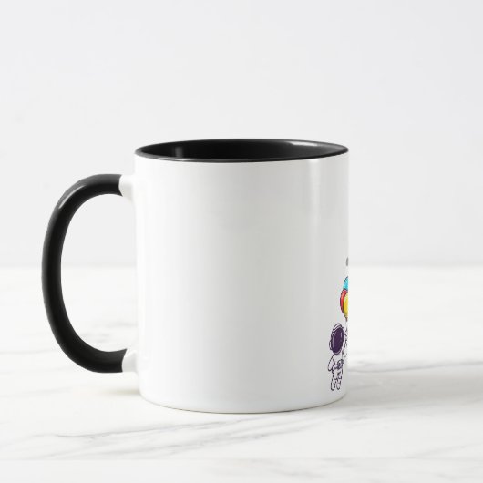 lustiger Astronaut Tasse (Links)