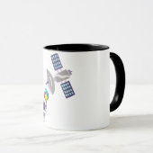 lustiger Astronaut Tasse (VorderseiteRechts)