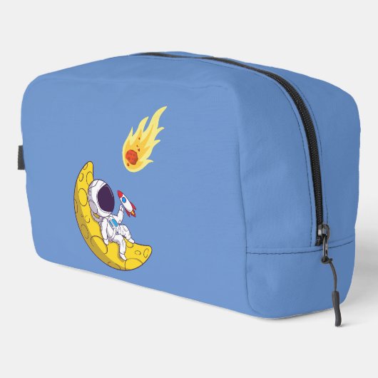 lustiger Astronaut Waschbeutel (Rechte Ecke)