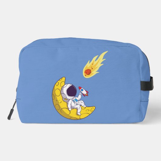 lustiger Astronaut Waschbeutel (Rückseite)