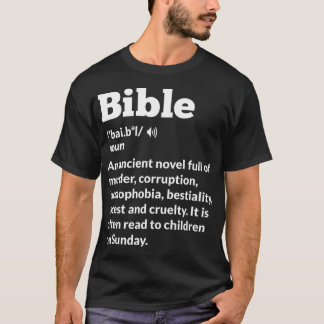 Lustiger Atheist AntiReligion Atheismus Bibel Fami T-Shirt