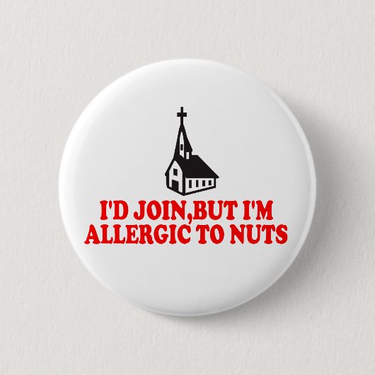 Lustiger Atheist Button (Vorderseite)