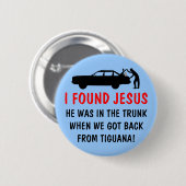 Lustiger Atheist fand ich Jesus Button (Vorne & Hinten)