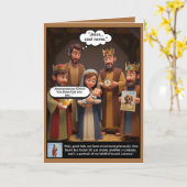 Lustiger Atheist Karte (Gelbe Blume)