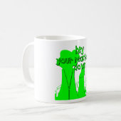 Lustiger Atomkern Kaffeetasse (Vorderseite Links)