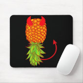 Lustiger auf dem Kopf stehender Ananas-Swinger-Fru Mousepad (Mit Mouse)