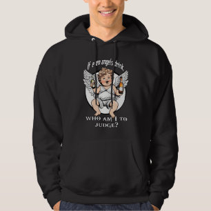 Lustiger Aufdruck - Lustiger Schutzengel Hoodie