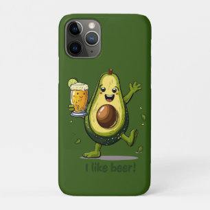 lustiger Ausdruck mit einem grünen Avocado-Cartoon Case-Mate iPhone Hülle