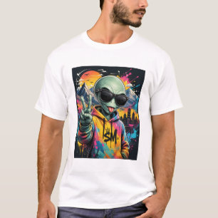 Lustiger Außerirdischer T-Shirt