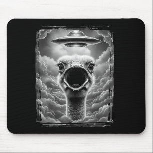 Lustiger Außerirdischer Truthahn Ufo Selfie Ernted Mousepad