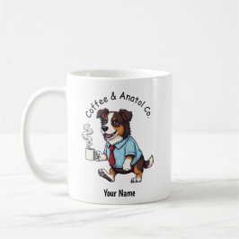 Lustiger Australian Shepherd Hund Geschäftsanzug K Kaffeetasse