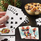 Lustiger australischer Kelpie Kawaii Hund Spielkarten (In Situ)