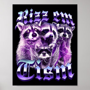 Lustiger Autismus rizz sie mit dem Tismus autistis Poster