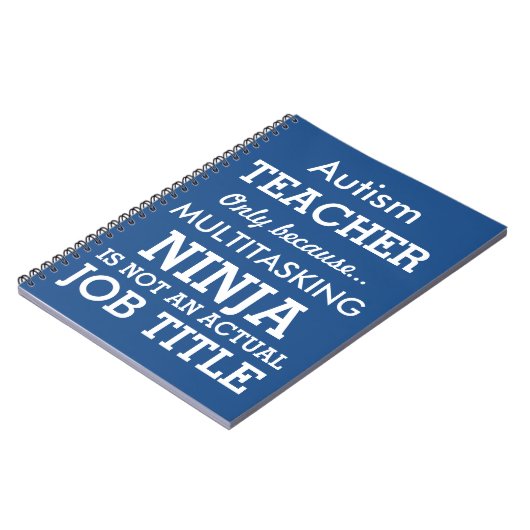 Lustiger AutismusSpecial benötigt Lehrer Notizblock (Linke Seite)