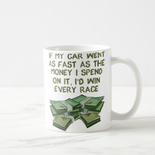 Lustiger Auto-Rennsport-Becher Kaffeetasse