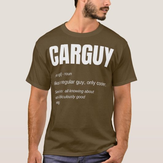 Lustiger Auto-Typ Geschenk Auto-Typ Definition T-Shirt (Vorderseite)