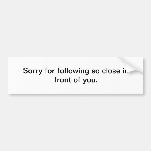 Lustiger Autoaufkleber (Vorne)