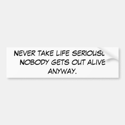 Lustiger Autoaufkleber (Vorne)