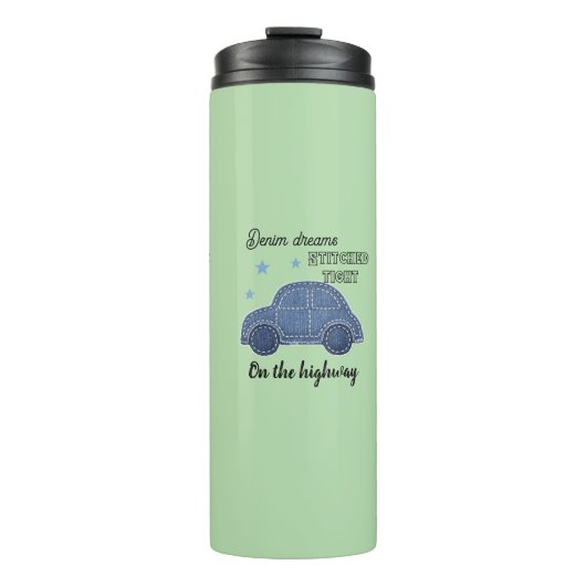 lustiger Autoslogan Thermosbecher (Vorderseite)