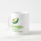 Lustiger Avocado-Fan Kaffeetasse (Vorderseite Links)