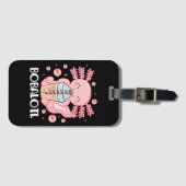 Lustiger Axolotl Bubble Tea Gepäckanhänger (Vorderseite (Horizontal))