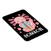 Lustiger Axolotl-Bubble-Tea Magnet (Rechte Seite)