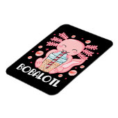 Lustiger Axolotl-Bubble-Tea Magnet (Linke Seite)
