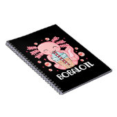 Lustiger Axolotl Bubble Tea Notizblock (Rechte Seite)
