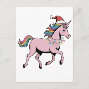 Lustiger Axolotl Weihnachtsmann Hut Xmas Outfit Feiertagspostkarte