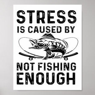 Lustiger B-Angler-Fischerei-Liebhaber-Design für M Poster