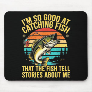 Lustiger B-Angler-Spruch Angler Köder Humor  Mousepad