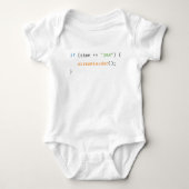Lustiger Baby-Code-Entwickler Programmierer Baby Strampler (Vorderseite)