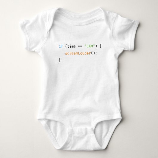 Lustiger Baby-Code-Entwickler Programmierer Baby Strampler (Vorderseite)