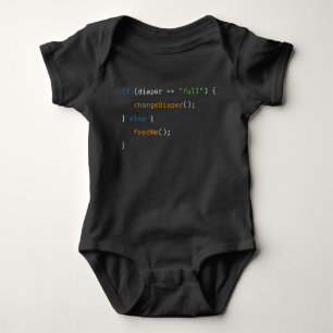Lustiger Baby-Code für Entwickler und Programmiere Baby Strampler