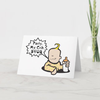 Lustiger Baby-Geburtstag Karte