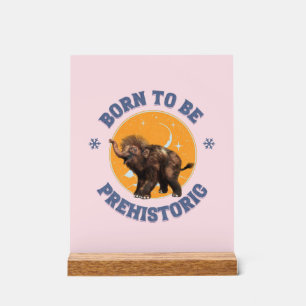 Lustiger Baby-Mammut-Vorzeit-Geburtstag Acrylschild