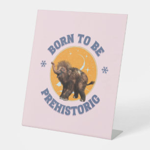 Lustiger Baby-Mammut-Vorzeit-Geburtstag Sockelschild