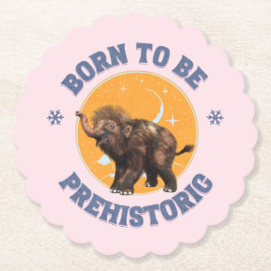Lustiger Baby-Mammut-Vorzeit-Geburtstag Untersetzer