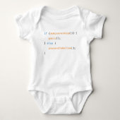 Lustiger Baby-Mom-Code Coding Baby Strampler (Vorderseite)