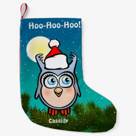 Lustiger Baby-Schrei mit Weihnachtsmannmütze Kleiner Weihnachtsstrumpf